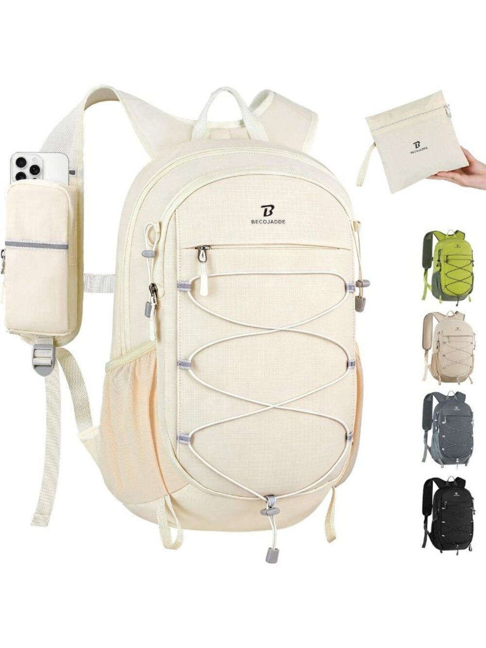 Lightweight 15L Hiking Backpack - Packable Water-Resistant Day Pack for Travel